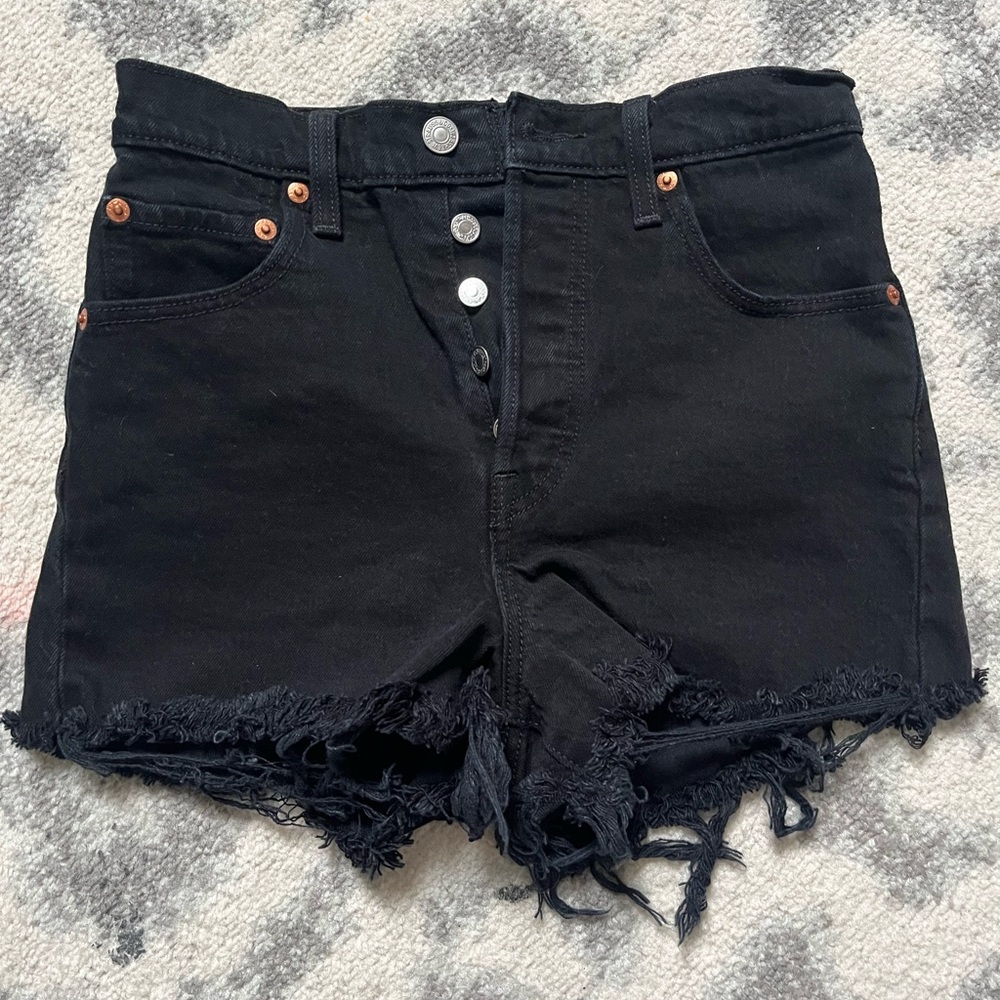 Levi's Black Jean Shorts